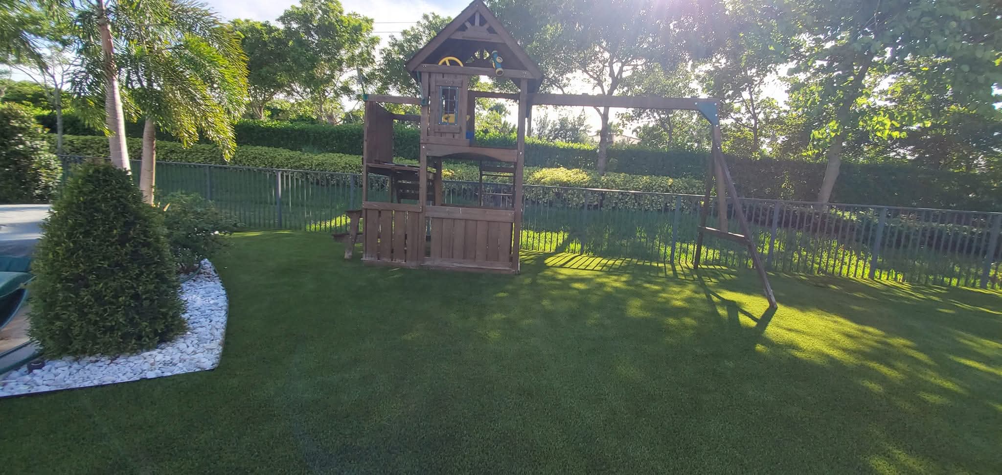 Residential playground turf