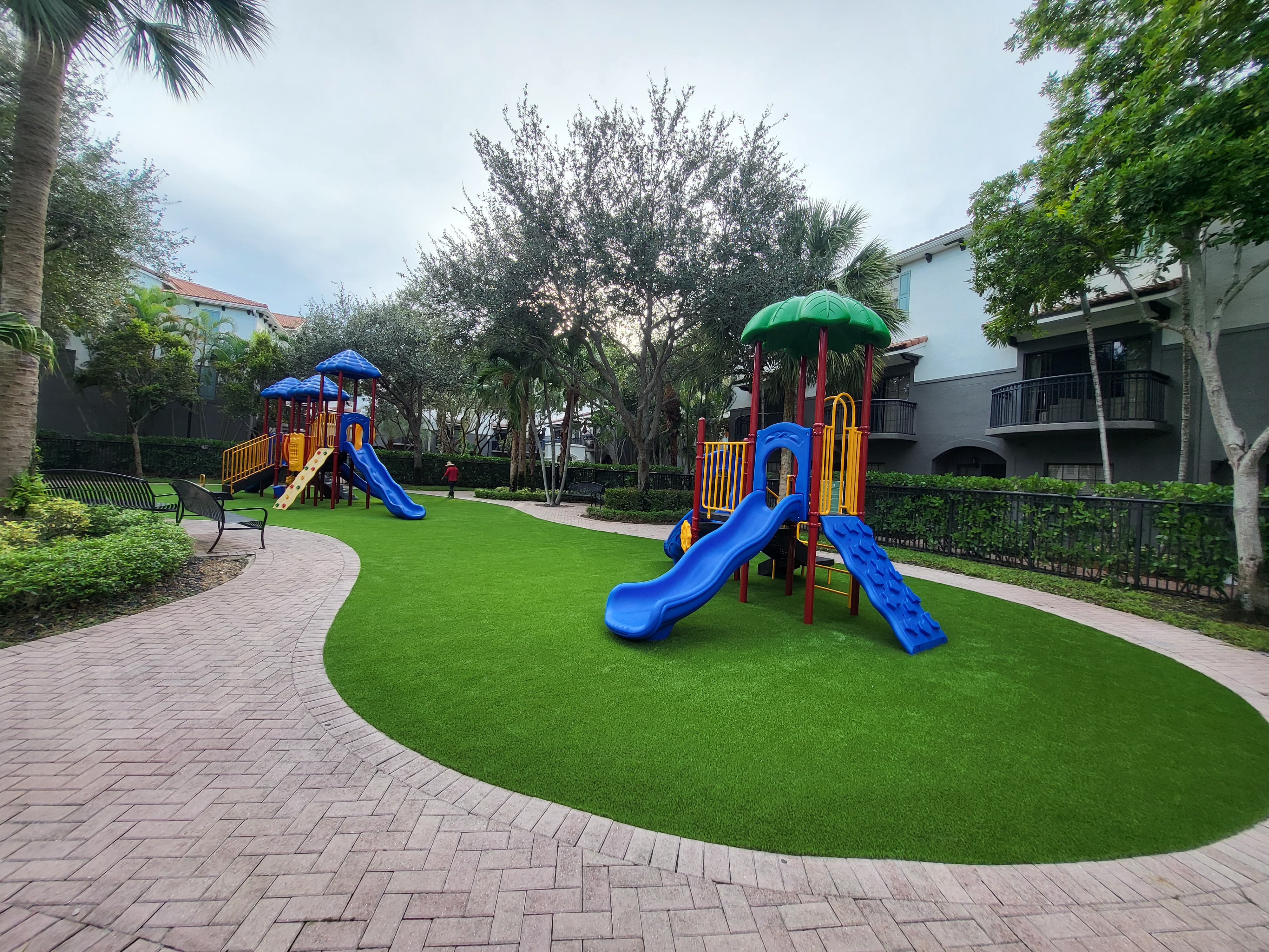 Community playground turf